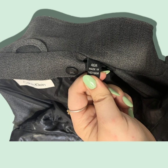 Calvin Klein Men's 2-in-1 Long Dress Jacket w/ Removable Inner Lining, Size 46R - Picture 5 of 11